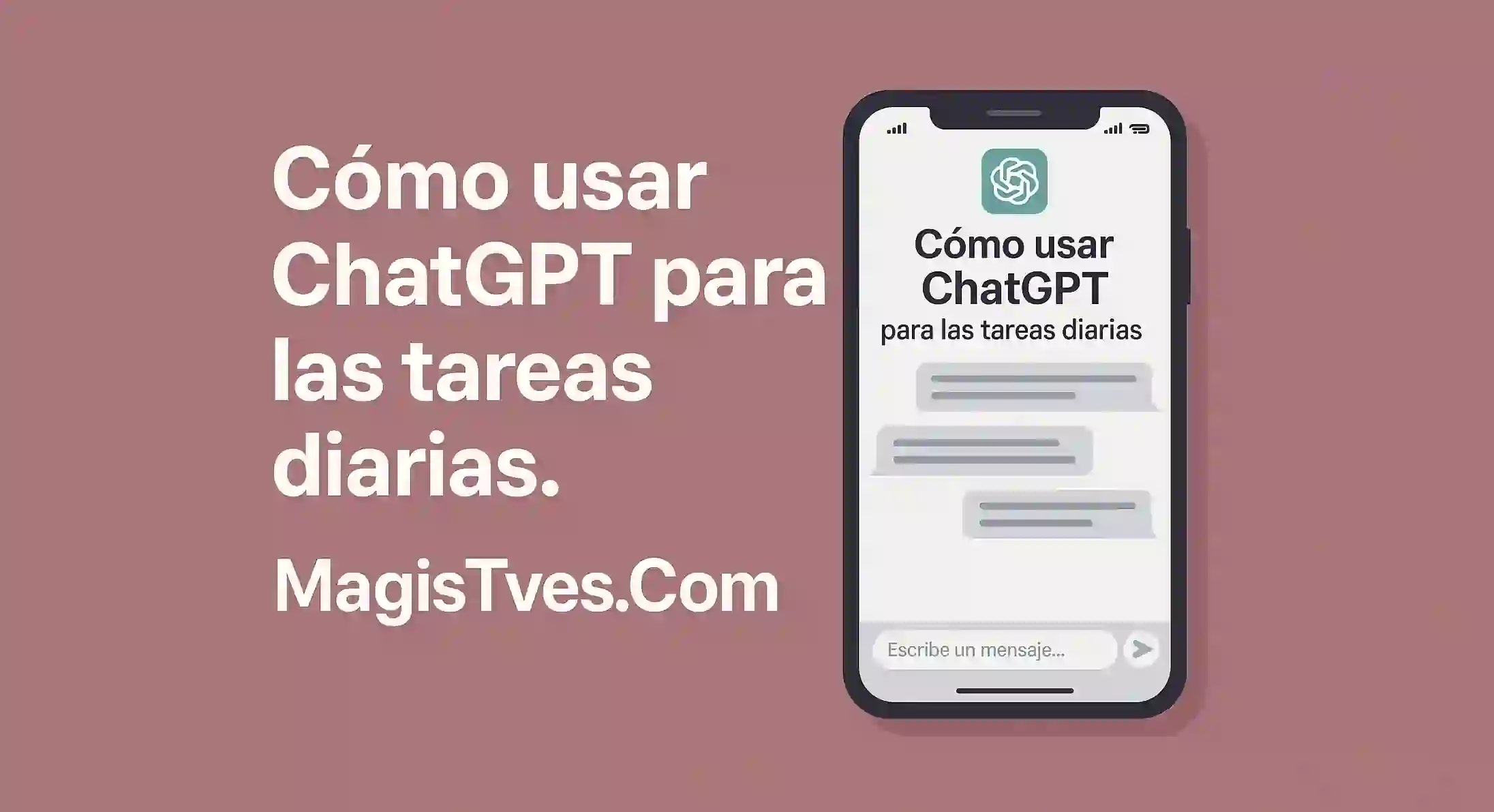 Cómo usar ChatGPT para las tareas diarias